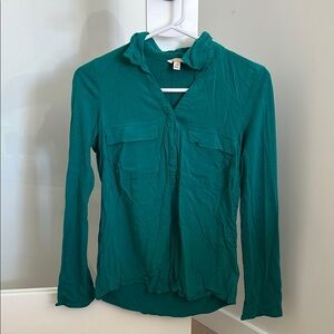Sonoma Green Long Sleeve Button Down Shirt